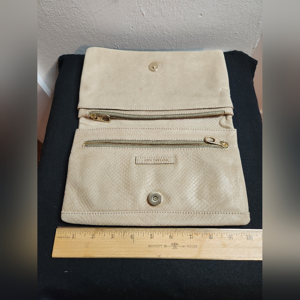 Ann Taylor Leather Clutch
